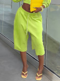 Solid Color Loose Drawstring Shorts SH-391600