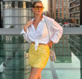 Solid Color Sequin Skirt GYZS-YYHH048