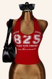 Letter Print Sleeveless Tank Top YWXS-K26L2412