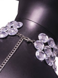 Hand-sewn Gemstone Halterneck Top GZYY-21330