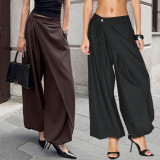 Ruched Irregular Casual Trousers SH-391606