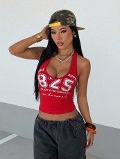 Letter Print Sleeveless Tank Top YWXS-K26L2412