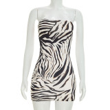Mesh Print Long Sleeve Cover-Up+Mini Dress Suit GSZM-J26ST239