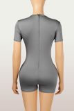Solid Color Yoga Slim Romper YWXS-K25L1690