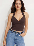 V Neck Halterneck Tank Top YWXS-K26L2418