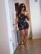 Letter Print Sleeveless U Neck Mini Dress GNJF-FF-256