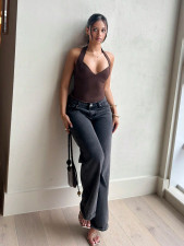 V Neck Halterneck Tank Top YWXS-K26L2418