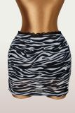 Mesh See Through Mini Skirt YWXS-K26L2306