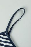 Stripe Print Contrast Color Tank Tops YWXS-K26L2309