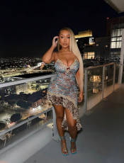 Leopard Print Contrast Color Irregular Mini Dress YWXS-K26L2181