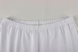 Solid Color Sport Zipper Two Piece Shorts Set YWXS-K26L2235