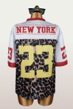 Leopard Print V Neck T Shirt YWXS-K26L2115