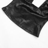 Halterneck Tie Up Tight Seventh Jumpsuit MXBF-Y26ST239