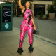 Print Sleeveless Zipper Jumpsuit MXBF-J26JP232