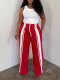 Contrast Color Stripe Drawstring Pants HNIF-MC037