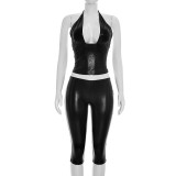 Halterneck Tie Up Tight Seventh Jumpsuit MXBF-Y26ST239