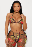 Sexy Print Sling Top Two Piece Pants Set GFCF-1471