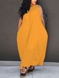 Sport Hooded Sleeveless Maxi Dress QYMF-61008