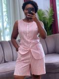 Sleeveless Sleeveless Two Piece Shorts Set GMYU-11413