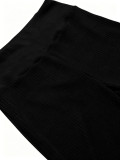 Off Shoulder Ruched Top Wide Leg Pants Suit HNIF-SY038