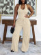 Solid Color Tank Top Wide Leg Pants Sport Suit HNIF-SY033