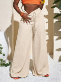 Drawstring Loose Wide Leg Pants HNIF-SY031
