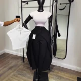 Solid Color Wide Leg Suit Pants GCNE-75227
