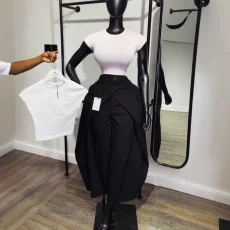 Solid Color Wide Leg Suit Pants GCNE-75227