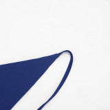 Solid Color Halterneck Backless Pants Suit GSZM-C26ST231