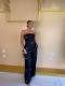 Polka Dot Print Wrap Chest Top Wide Leg Pants Suit GCNE-75212