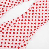 Polka Dot Print Flare Pants GSZM-Q26PT084