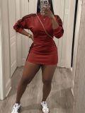 Stripe Sport Long Sleeve Mini Dress HNIF-MC011