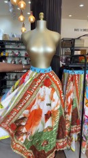 Print Irregular Loose Half Body Skirt GCNE-75310