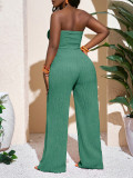 Bow Tube Top Strapless Wide-Leg Jumpsuit HNIF-SY029