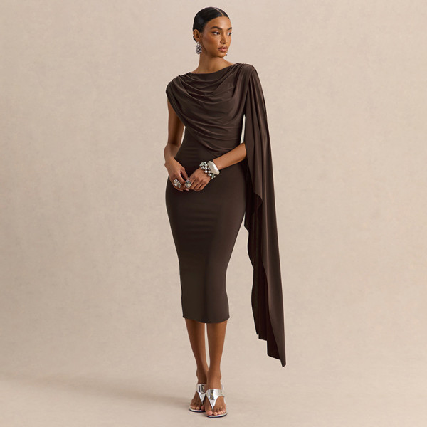 Solid Color Sleeveless Irregular Midi Dress GDSF-Q26DS066