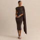 Solid Color Sleeveless Irregular Midi Dress GDSF-Q26DS066