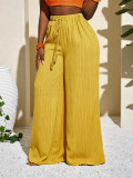 Drawstring Loose Wide Leg Pants HNIF-SY031