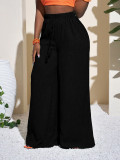 Drawstring Loose Wide Leg Pants HNIF-SY031