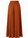 Solid Color Press Pleated Loose Pants HNIF-HN108