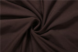 Solid Color Wrap Chest Top Two Piece Skirts Set GZJQ-K6S11115A