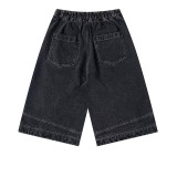 Cartoon Puppy Embroidered Cropped Jeans GYLN-2606