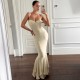 Solid Color Spaghetti Straps Fashtail Dress XEF-K6D07680A