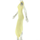 Sleeveless Ruched Irregular Long Dress GJYO-JD305578