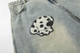 Embroidered Puppy Denim Seventh Jeans GYLN-1386