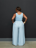 Casual Chiffon High-Waisted Loose Jumpsuit BMF-883