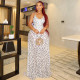 Sling Polka Dots Print Maxi Dress GJYO-JD305502