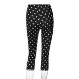 Polka Dot Print Seventh Pants LJSF-P6421566X