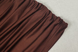 Solid Color Ruched Mini Dress GJYO-JD305376