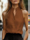 V Neck Sleeveless Shirt GSRX-831
