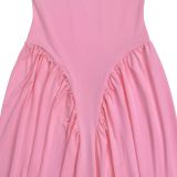 Solid Color Sleeveless Maxi Dress BY-7713